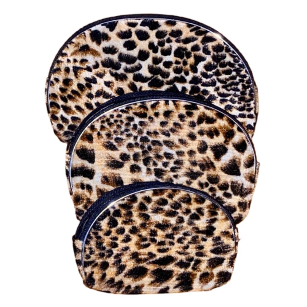 New Cheetah Print Make-Up Cases - Set of 3​
